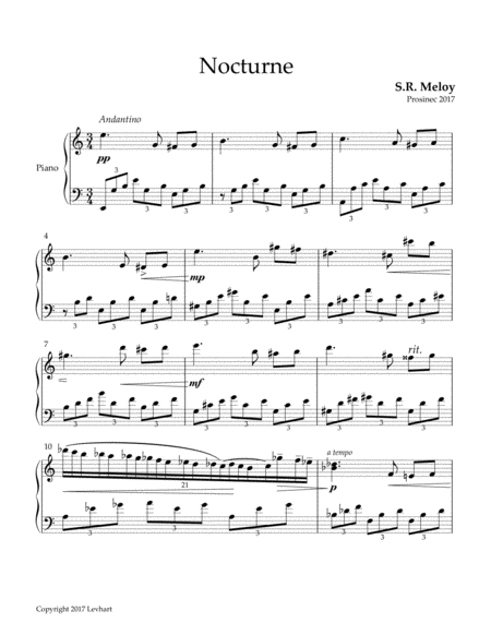 Nocturne for Solo Piano image number null