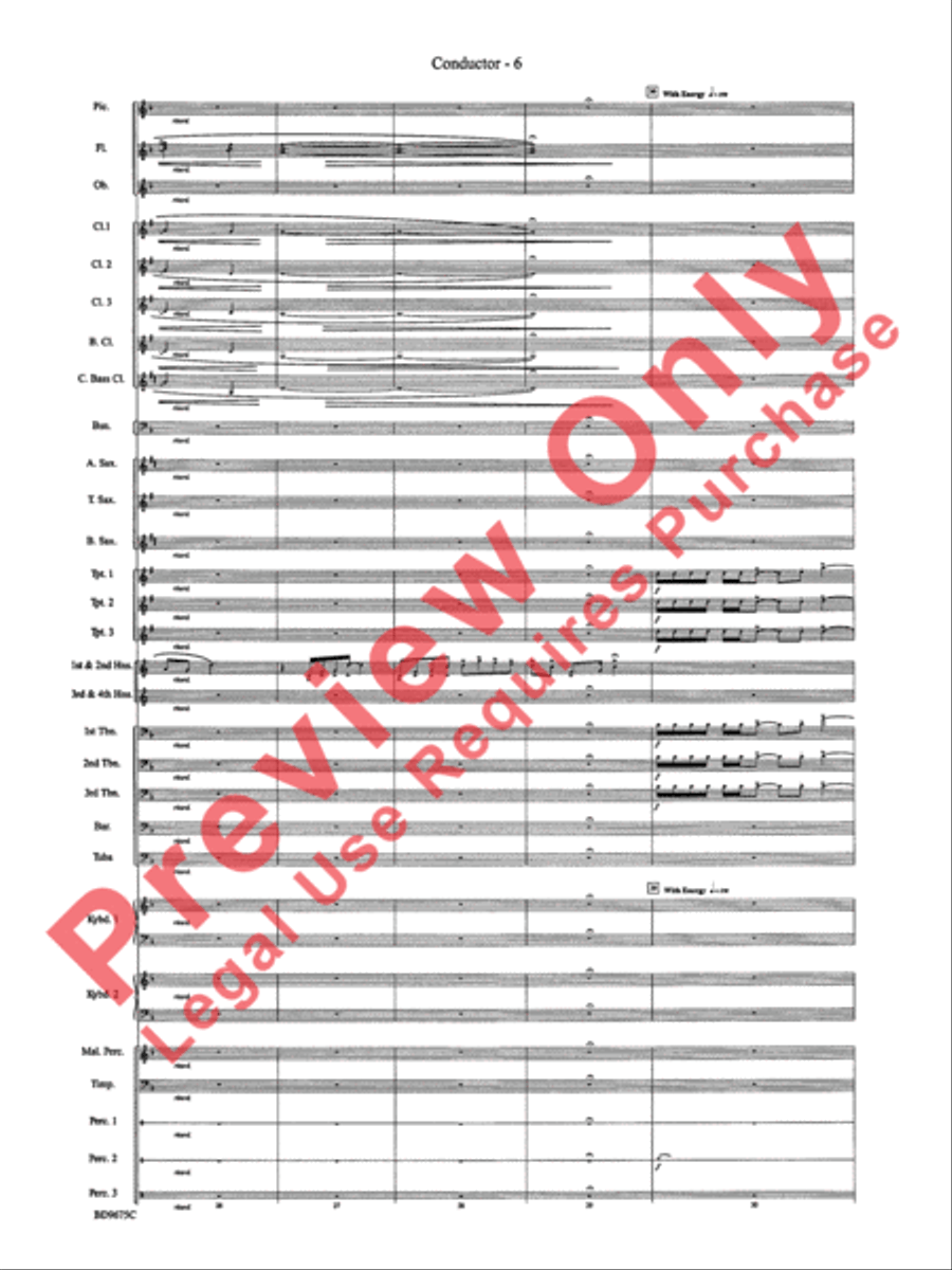 Twelve Seconds to the Moon Concert Band scores gallery preview page 9