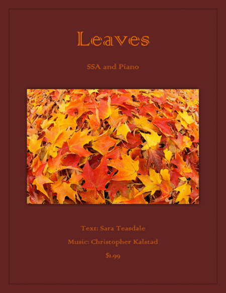 Leaves (SSA and Piano) image number null