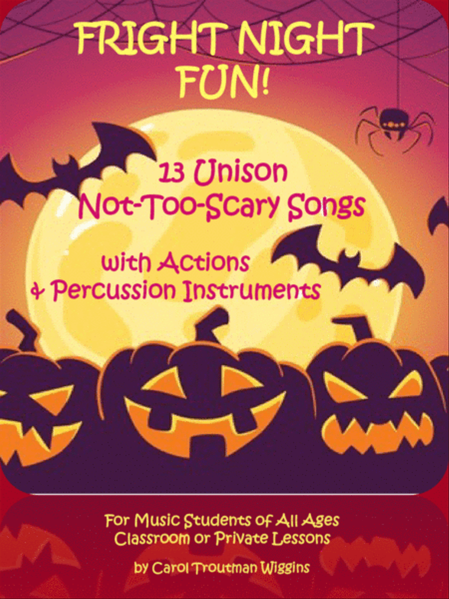 Fright NIght Fun! (13 Unison Not-Too-Scary Songs) Unison Choir scores gallery preview page 1