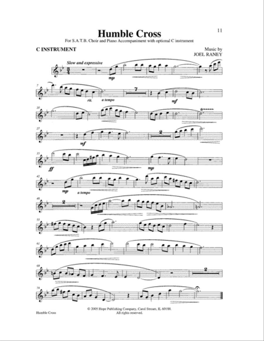 Humble Cross 4-Part scores gallery preview page 11