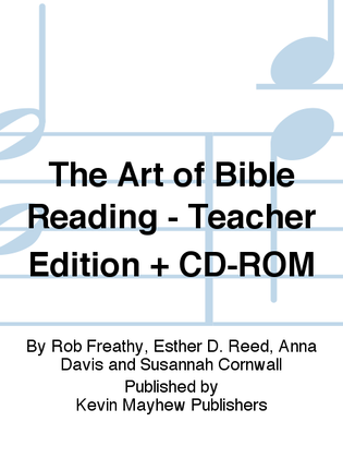 The Art of Bible Reading - Teacher Edition + CD-ROM
