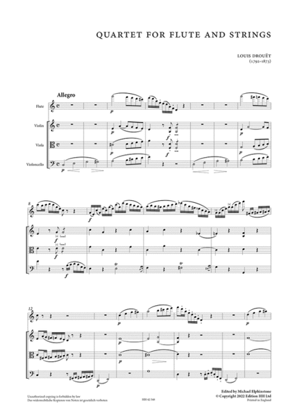 Quartet for flute and strings