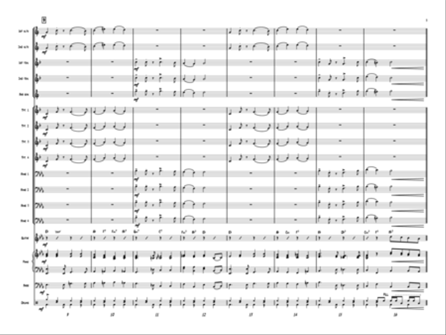Hark, Those Herald Angels Rock! Jazz Ensemble scores gallery preview page 3