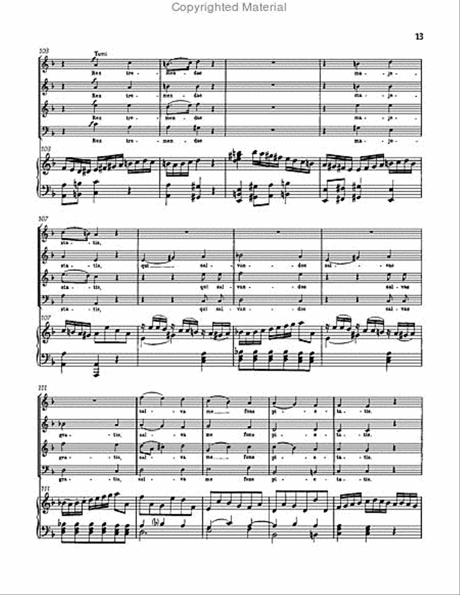 Requiem in D minor, WAB 39 Choir scores gallery preview page 13