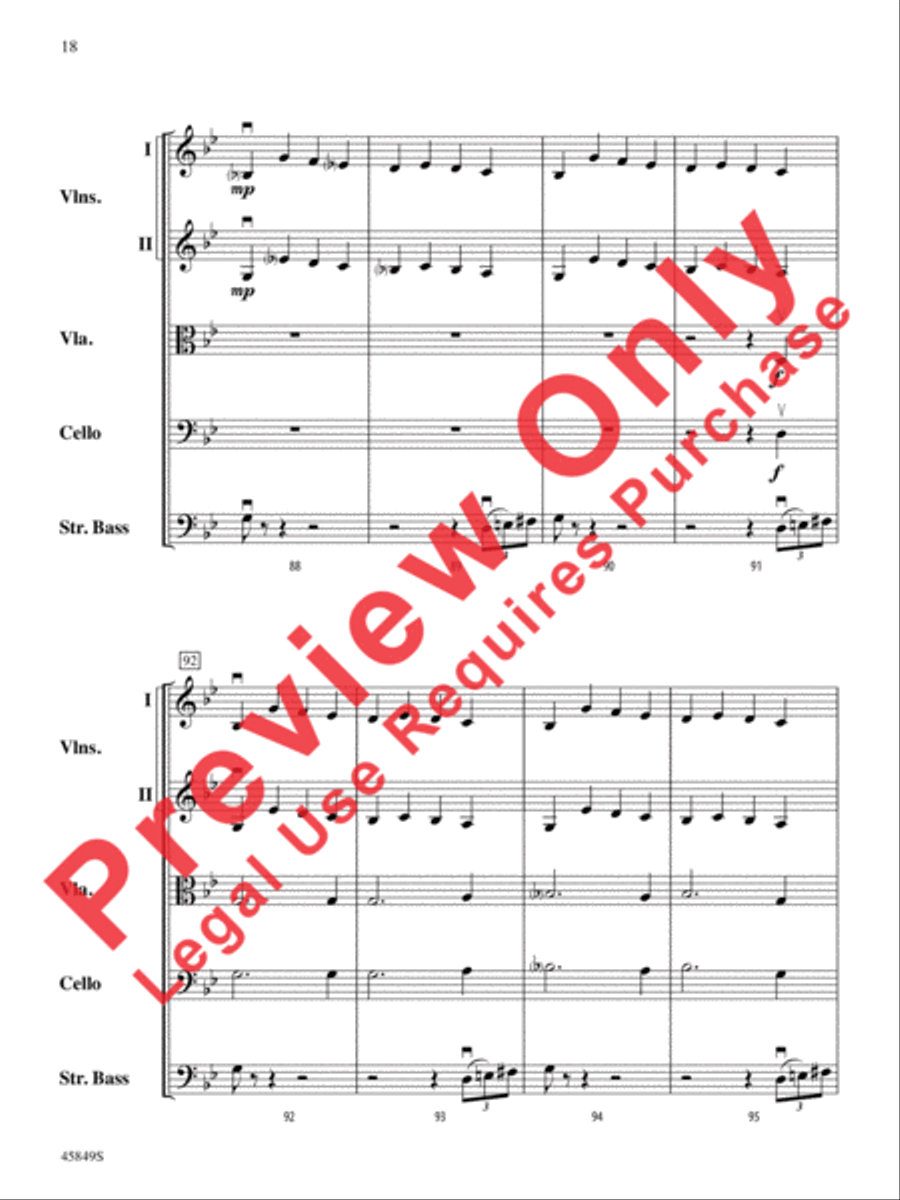 American Salute String Orchestra scores gallery preview page 18