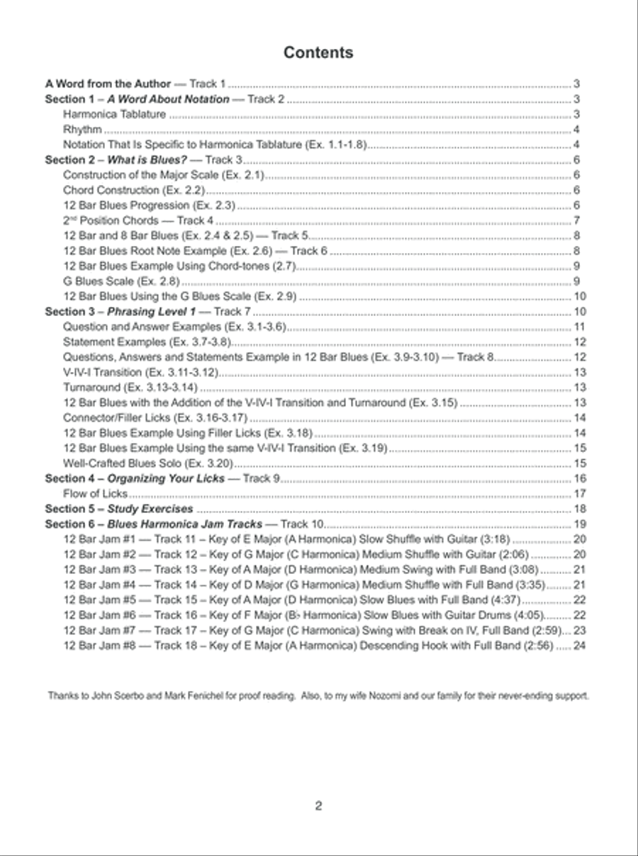Blues Harmonica Jam Tracks & Soloing Concepts #1 Harmonica scores gallery preview page 3