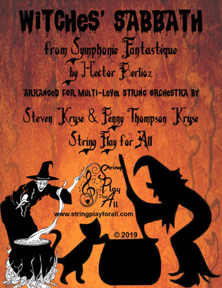 Book cover for Witches' Sabbath from Symphonie Fantastique for Multi-Level String Orchestra