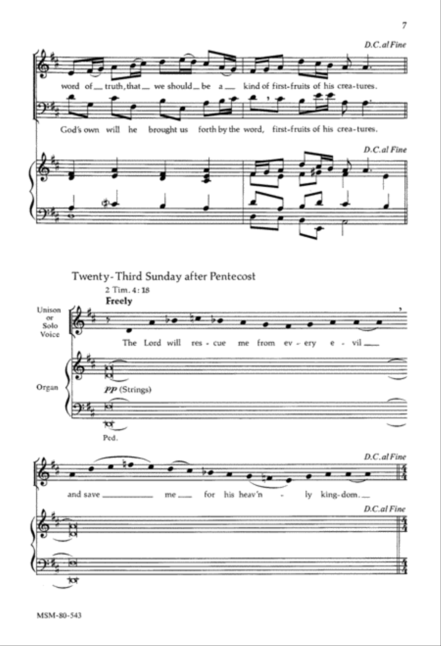 Verses for the Season of Pentecost, Set 3 2-Part scores gallery preview page 6