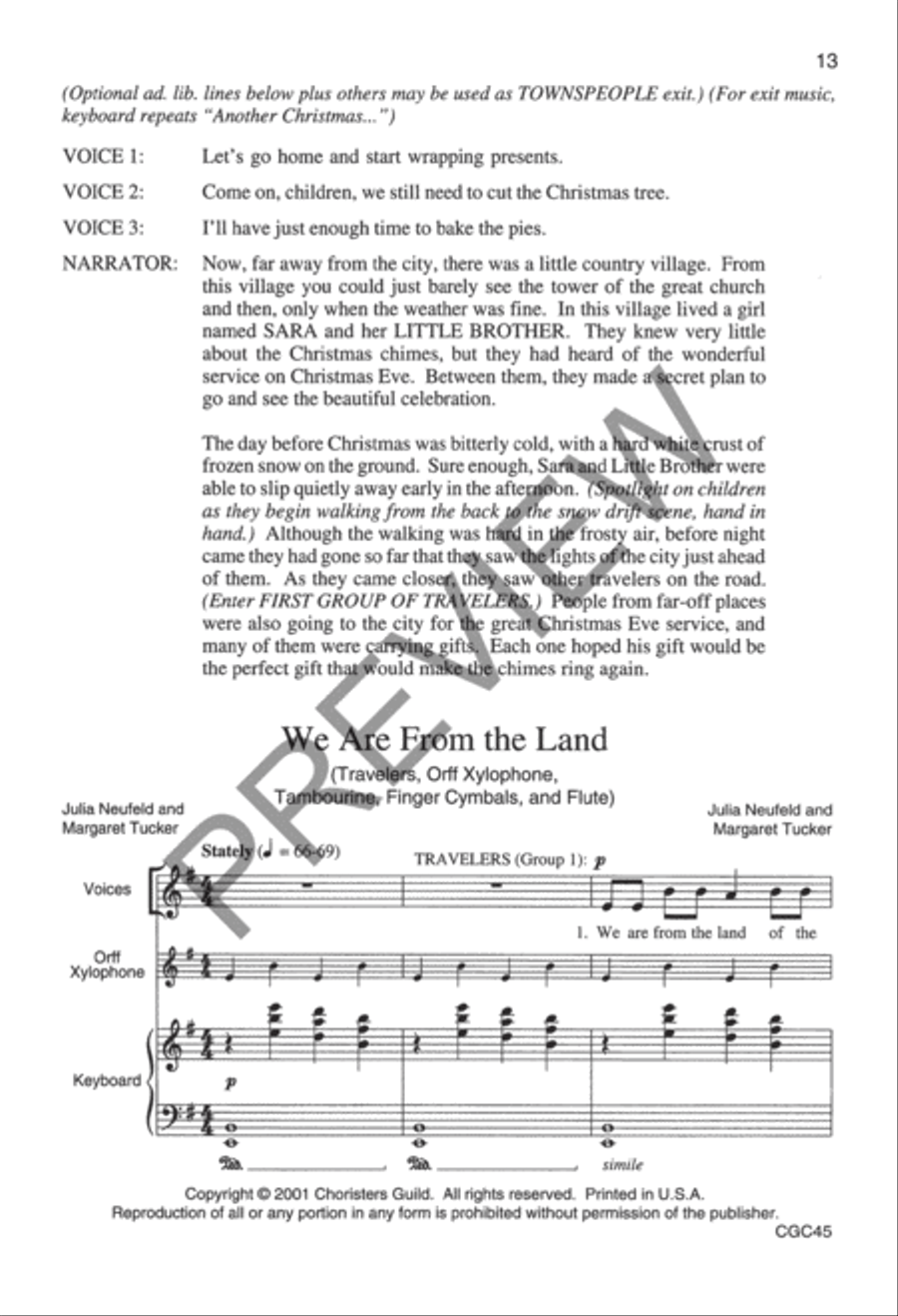 Why the Chimes Rang Preview Kit (Score & CD) Choir scores gallery preview page 10