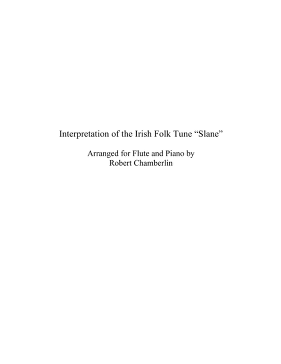 Interpretation of the Irish Folk Tune "Slane" image number null