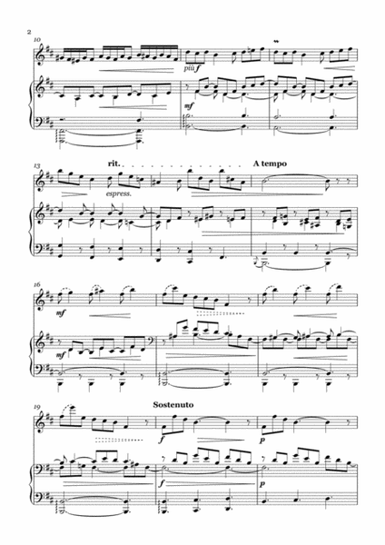 C. Frank - Prelude, Fugue & Variation Op.18 - Flute & Piano image number null
