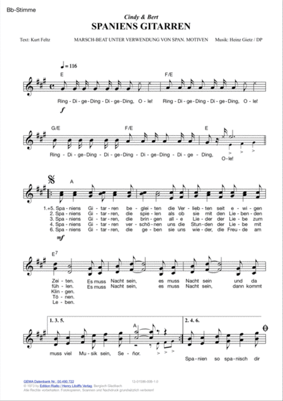 Spaniens Gitarren Electric Guitar scores gallery preview page 4
