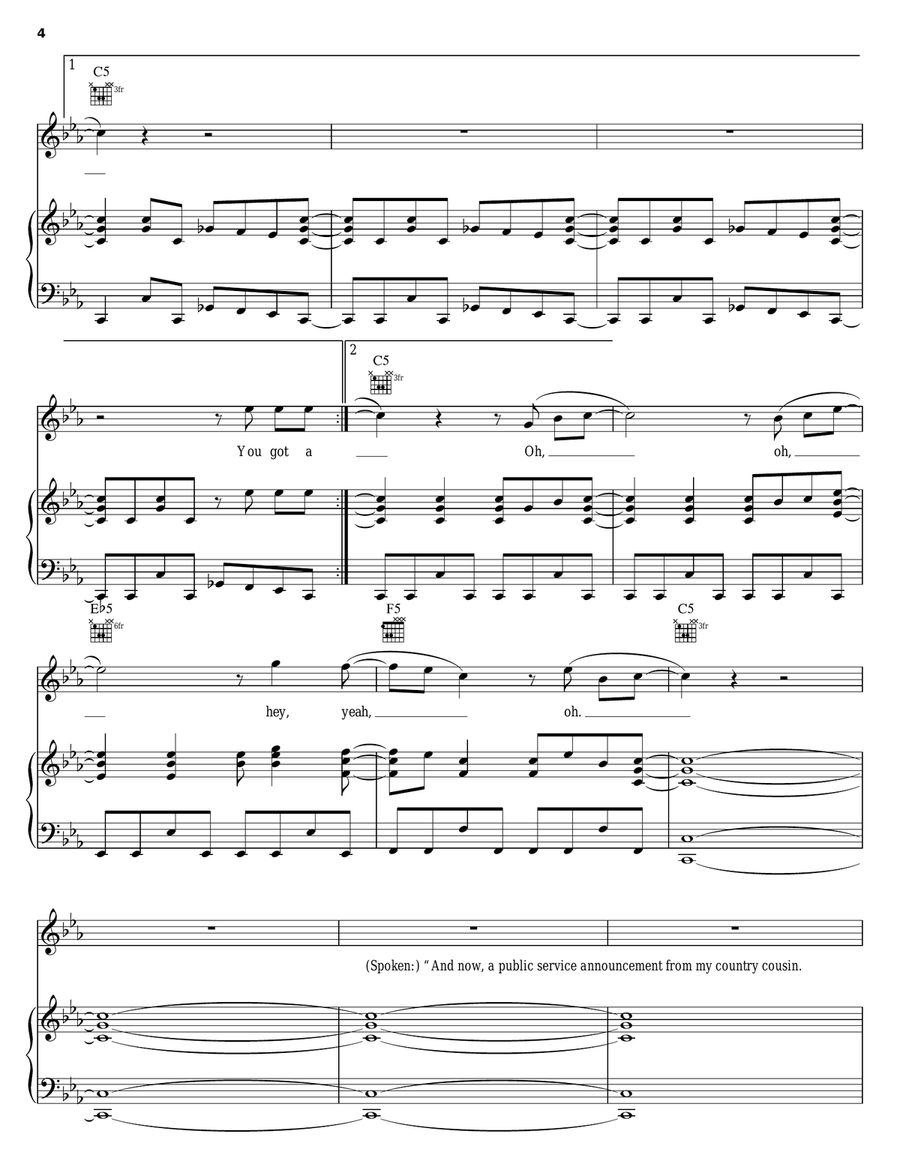 We Got It Going On Piano, Vocal, Guitar scores gallery preview page 4