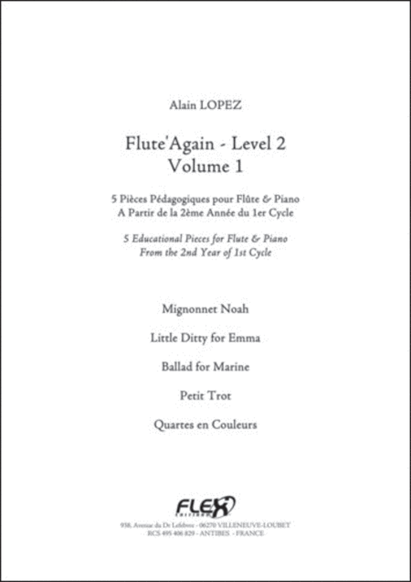 Flute'Again - Level 2 - Volume 1 image number null