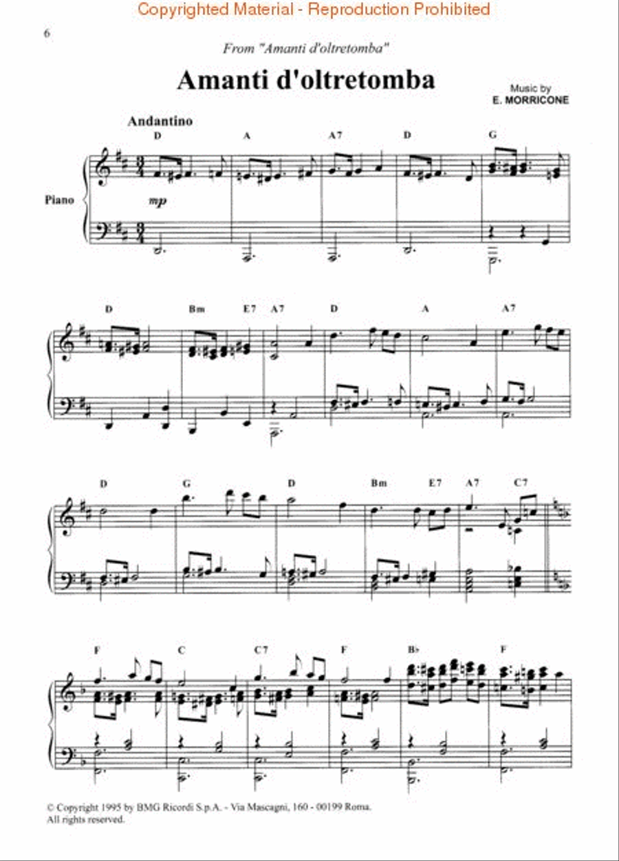 The Best of Ennio Morricone Piano Solo scores gallery preview page 3