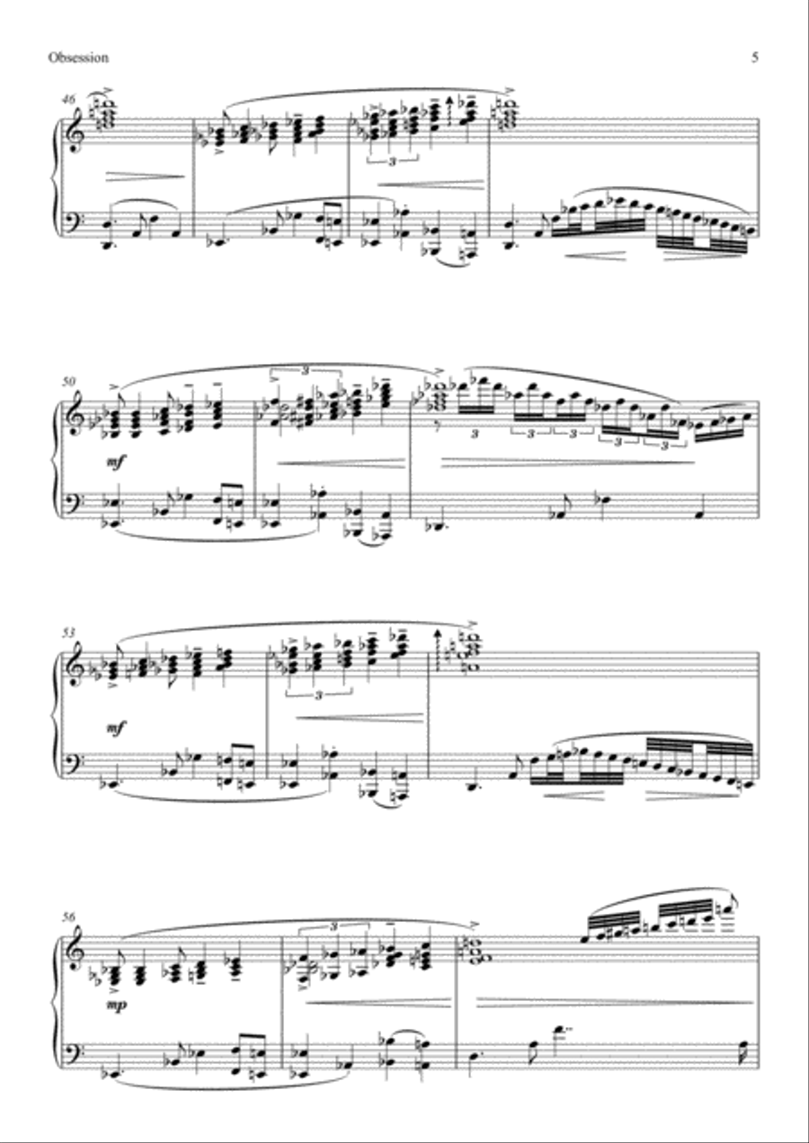 Obsession Concert Study Piano Method scores gallery preview page 5