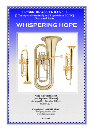 Whispering Hope - Flexible Brass Trio No.1 Score and Parts
