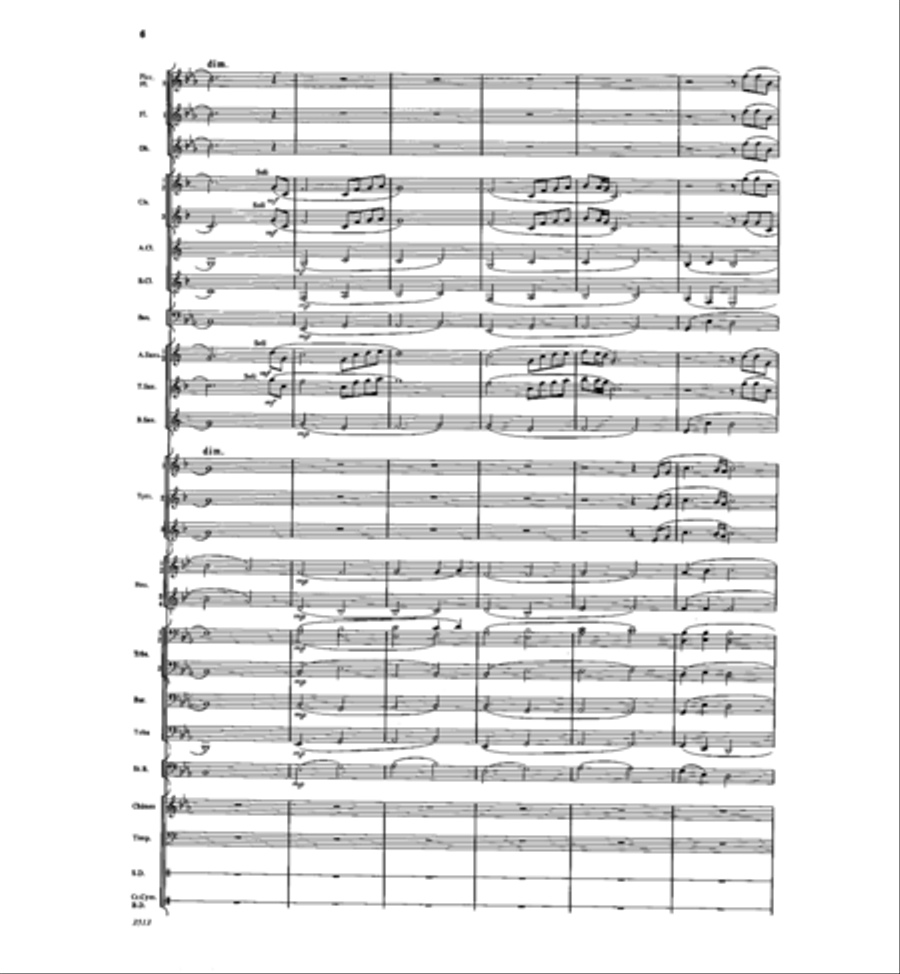 Fanfare and Ceremony Fanfare and Ceremony Concert Band scores gallery preview page 5