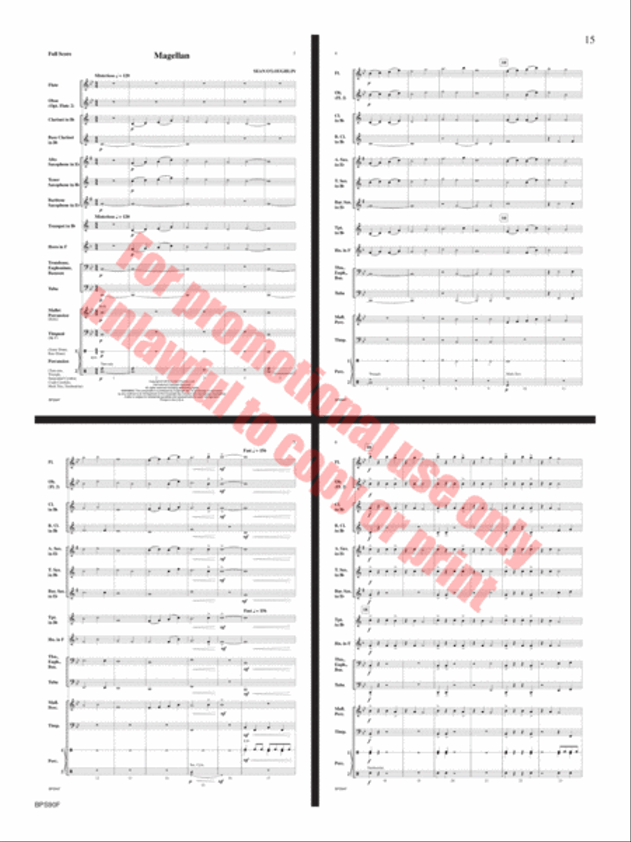 Rock Attack Concert Band scores gallery preview page 16