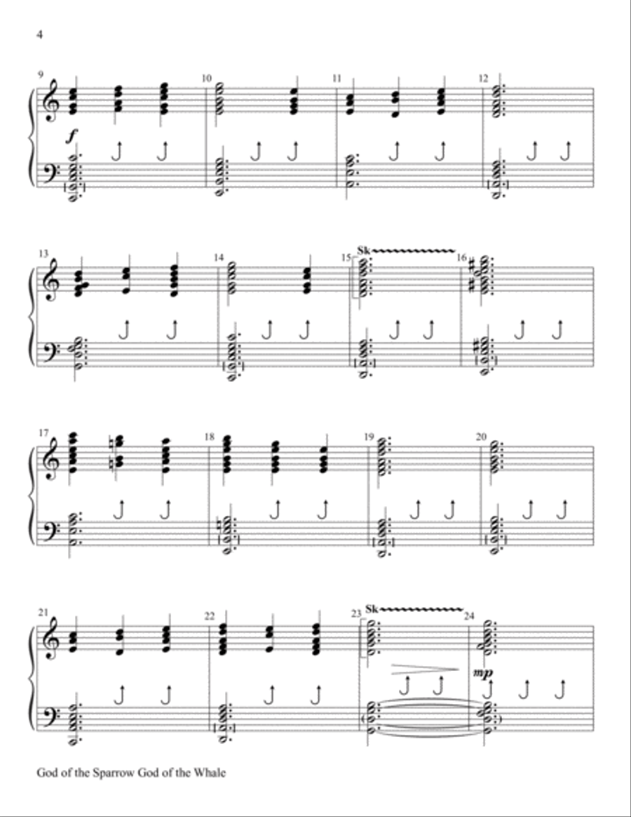 God of the Sparrow God of the Whale 5-Octaves scores gallery preview page 4