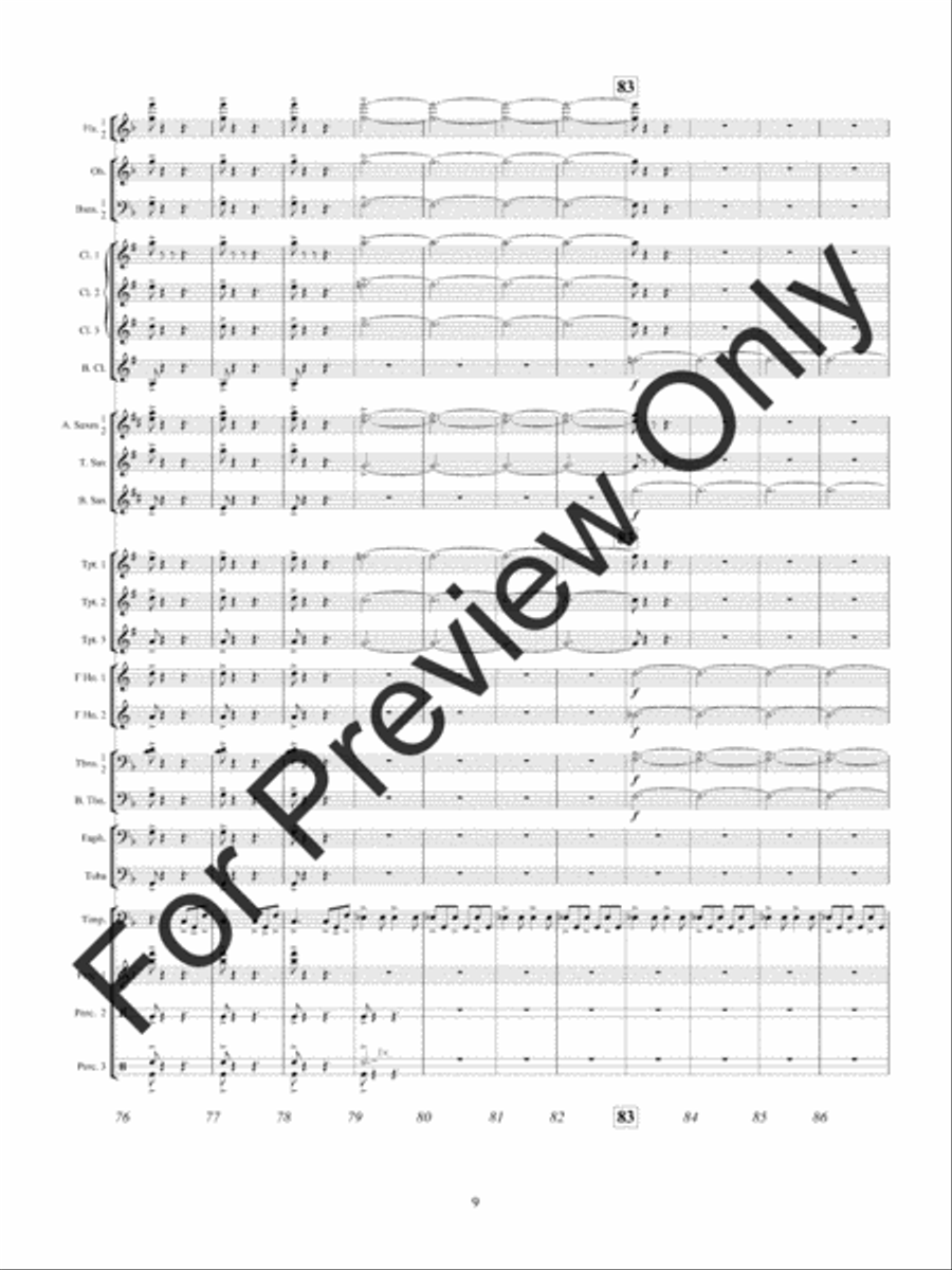 American Hymn Tune Sketches (Score) Concert Band scores gallery preview page 12