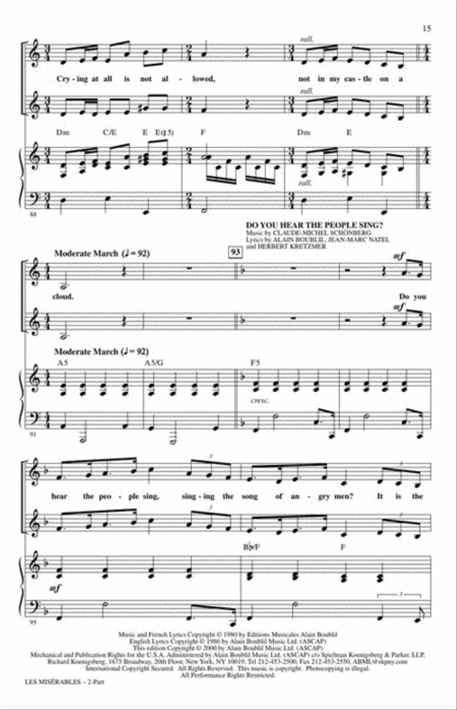 Les Misérables 2-Part scores gallery preview page 6