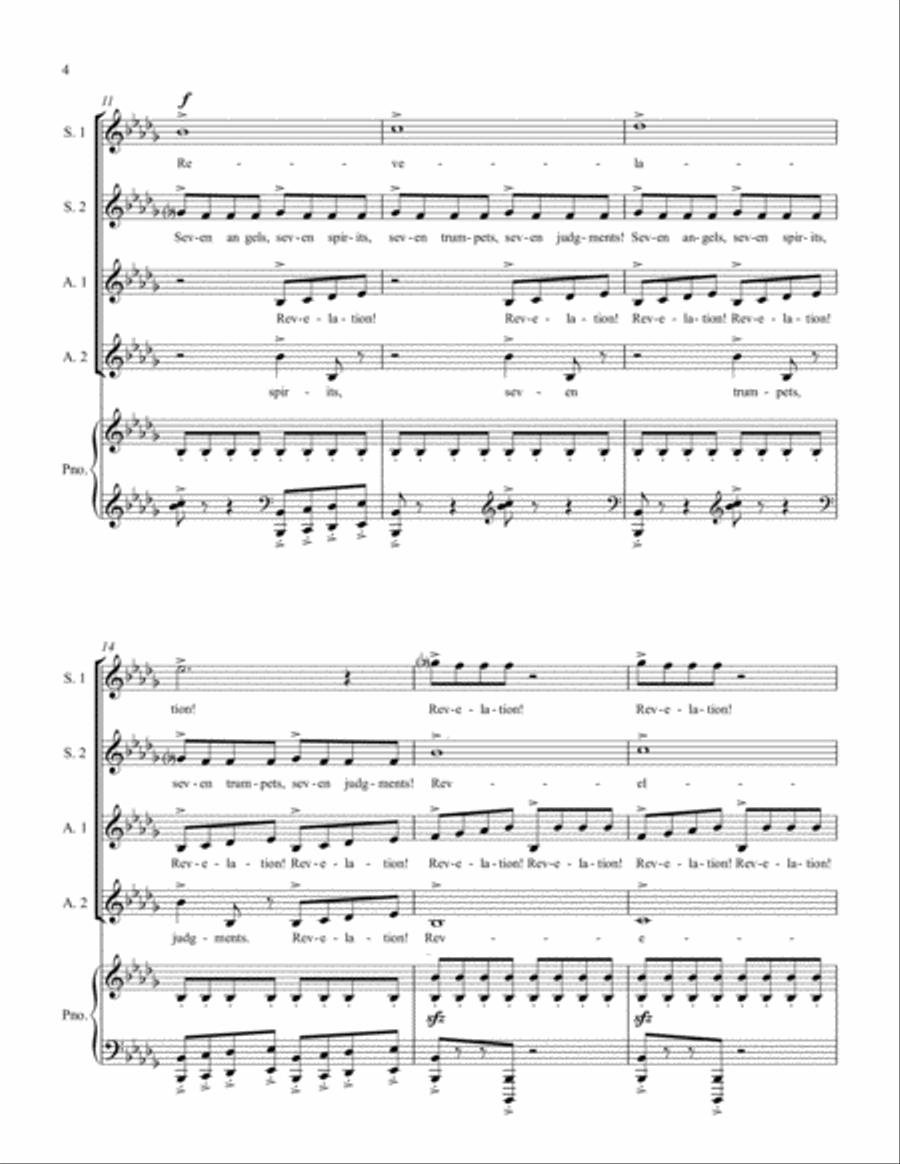 Revelation Revelation SSAA scores gallery preview page 8