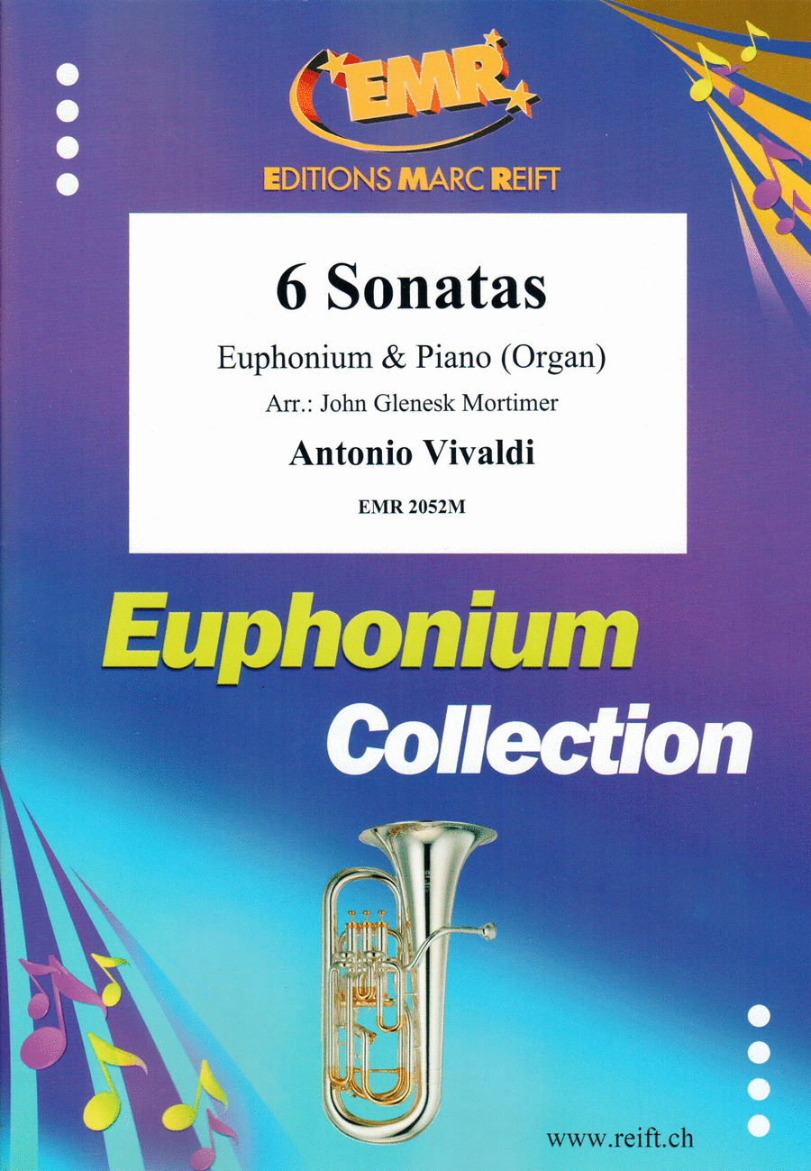 6 Sonatas by Antonio Vivaldi Euphonium - Sheet Music
