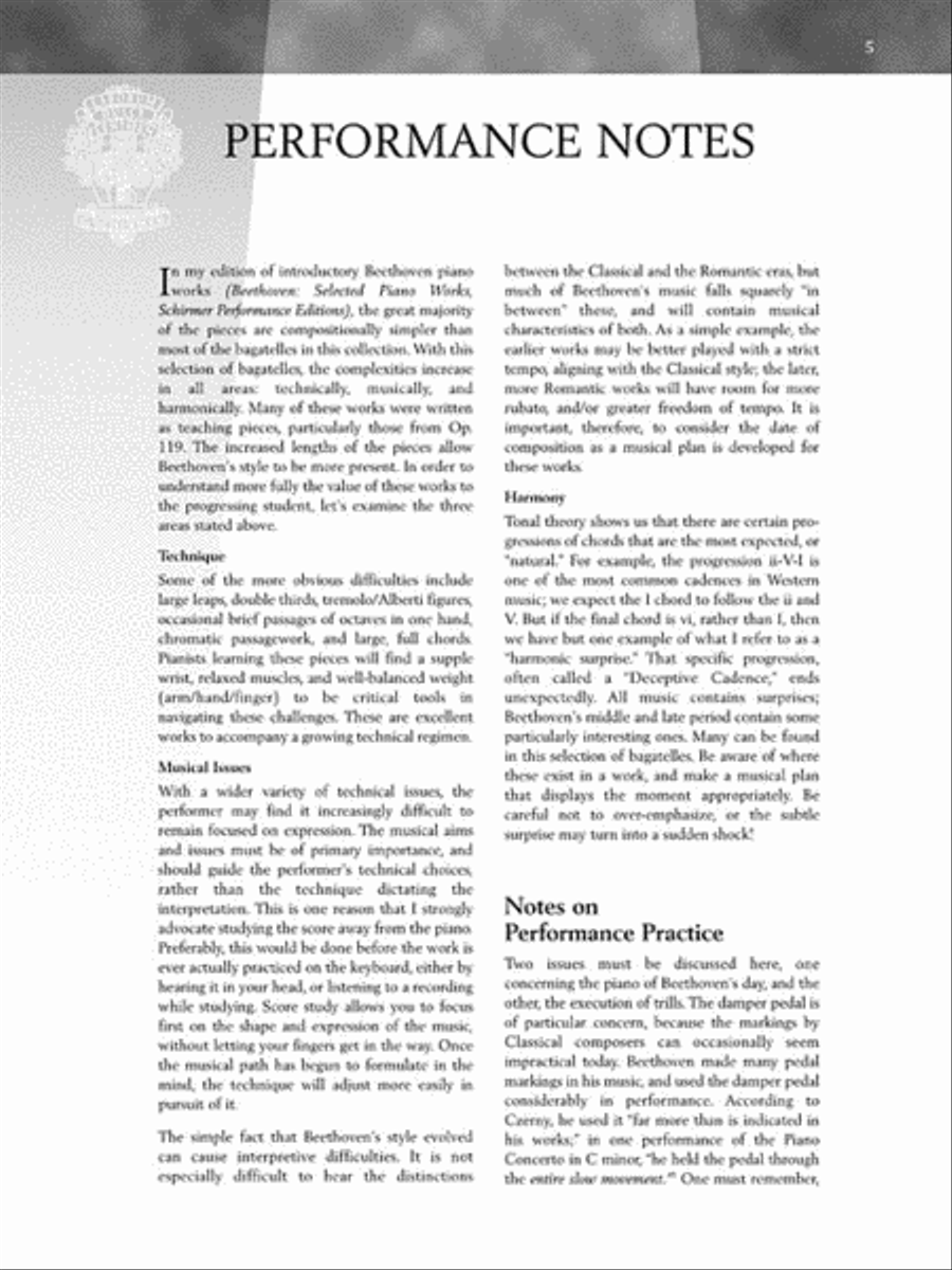 Beethoven – Für Elise and Other Bagatelles Piano scores gallery preview page 4