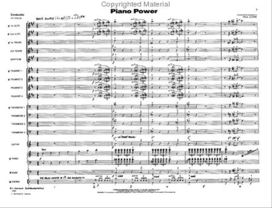 Piano Power Piano Power Jazz Ensemble scores gallery preview page 2