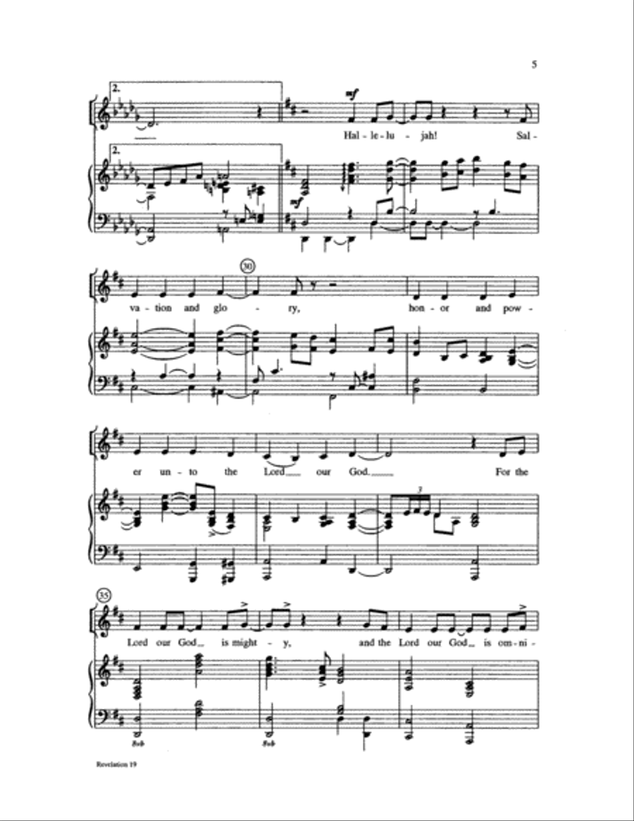Revelation 19 Choir scores gallery preview page 5