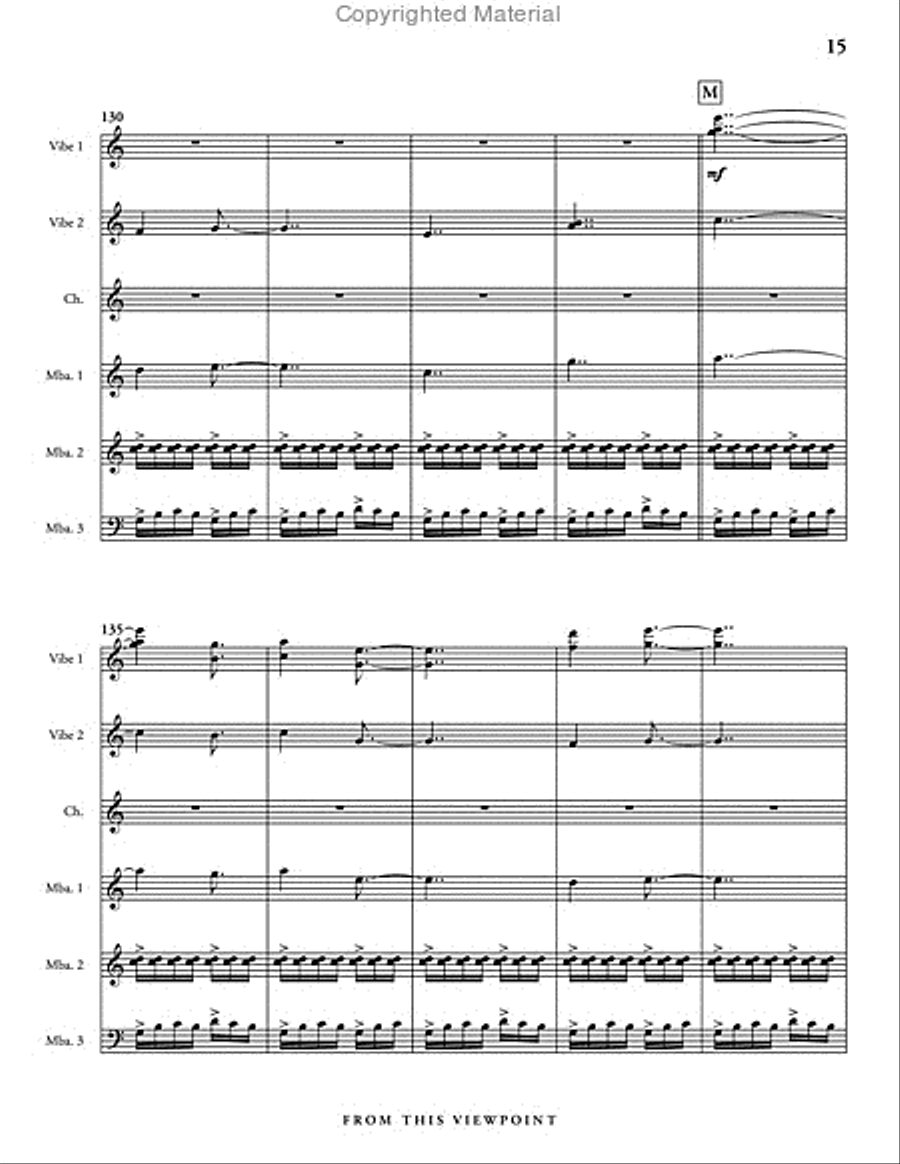 From this Viewpoint Percussion Ensemble scores gallery preview page 16