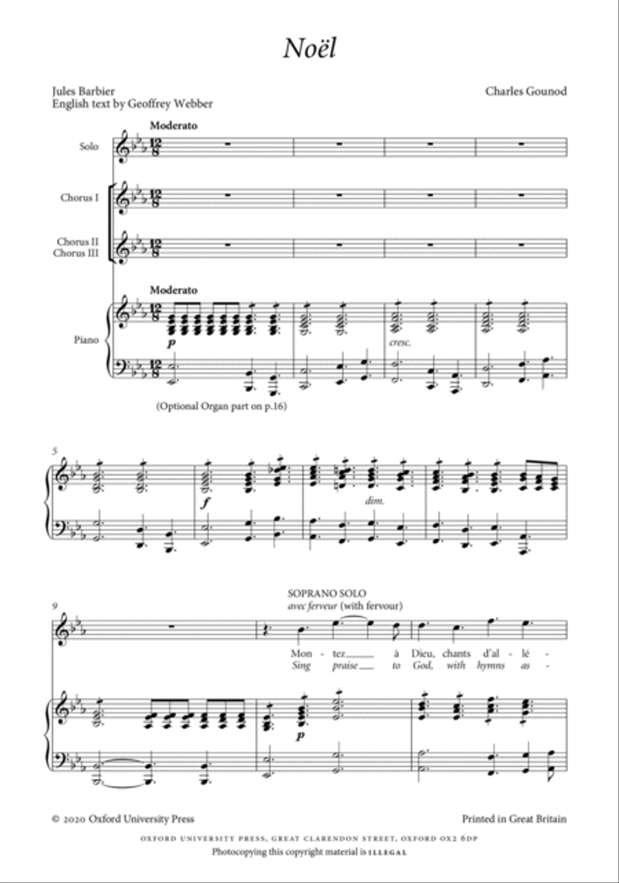 Noël (original version) 3-Part scores gallery preview page 3