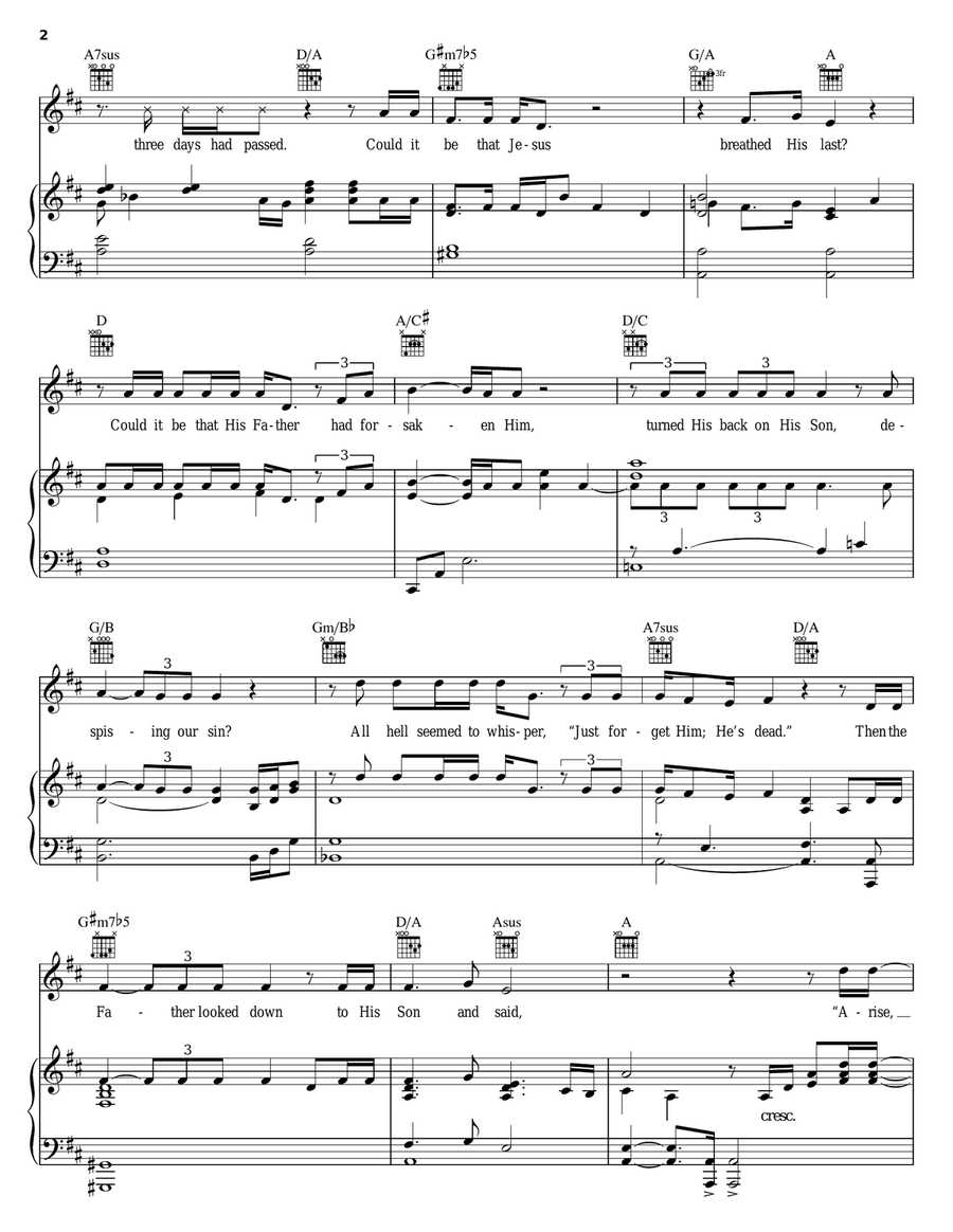 Arise, My Love Piano, Vocal, Guitar scores gallery preview page 2