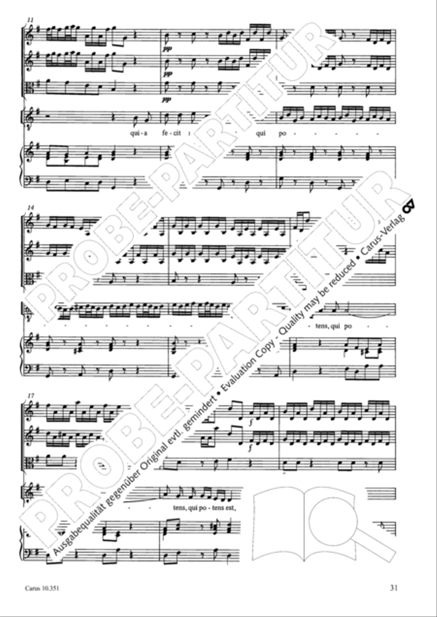 Magnificat Magnificat 4-Part scores gallery preview page 32