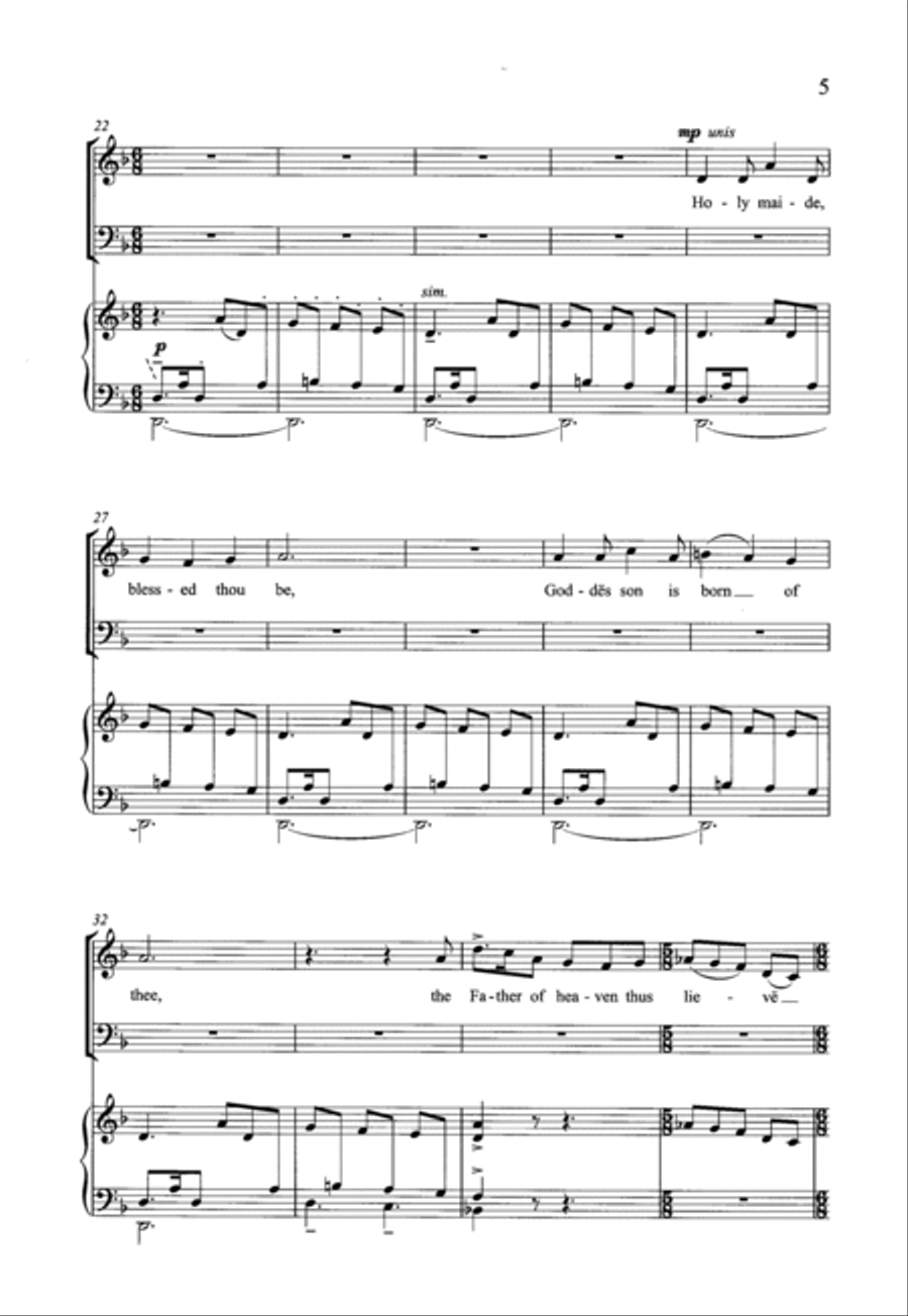 Sing we to this merry company Score scores gallery preview page 5