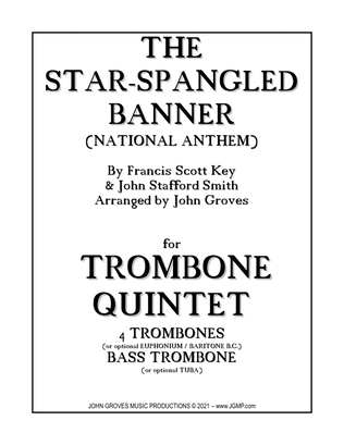 Book cover for The Star-Spangled Banner (National Anthem) - Trombone Quintet
