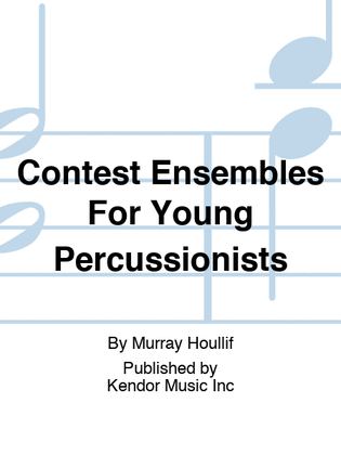 Book cover for Contest Ensembles For Young Percussionists