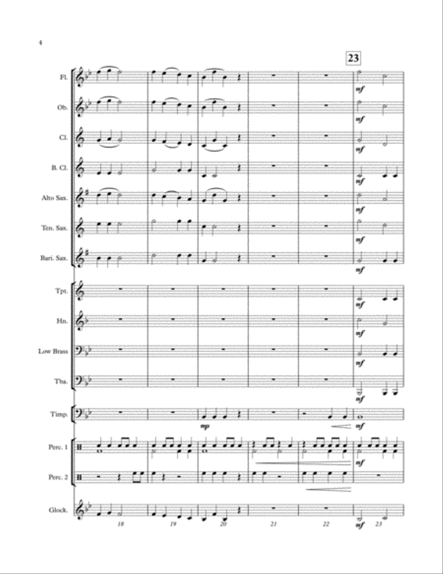 March to Glory March to Glory Concert Band scores gallery preview page 4