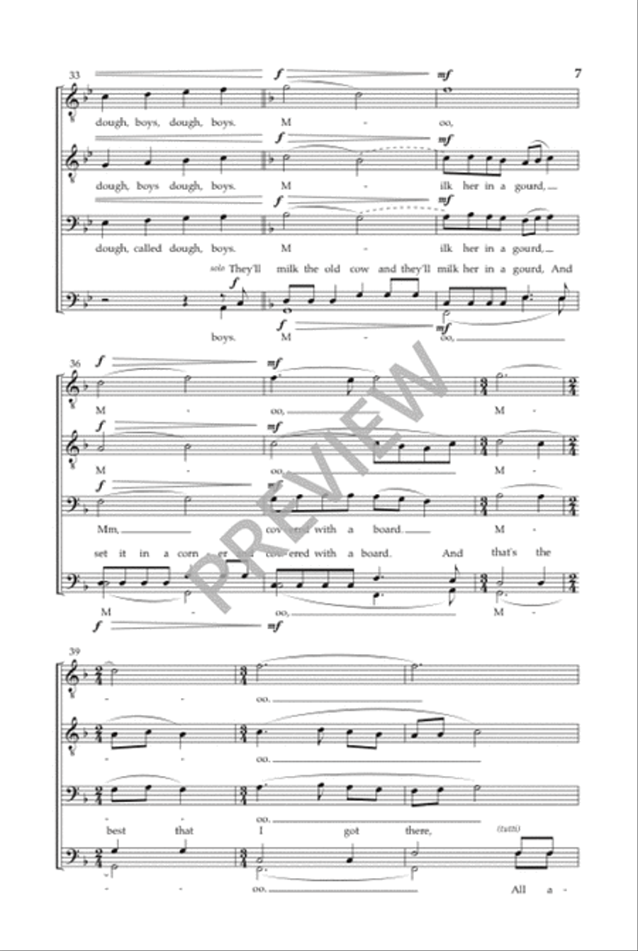 If You Want to Go A-Courtin' TTBB scores gallery preview page 8