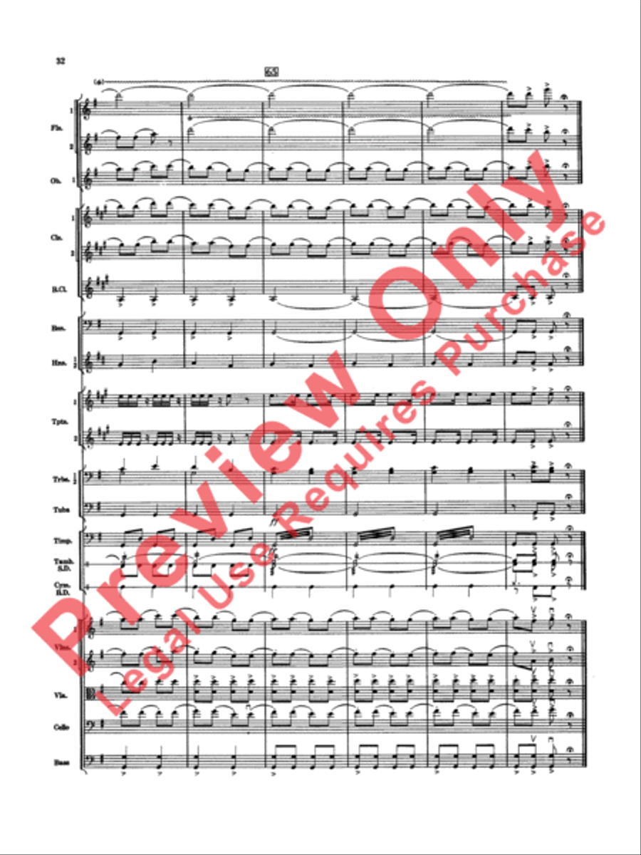 Nutcracker Ballet, Set II (March of the Nutcracker and Trepak) Full Orchestra scores gallery preview page 33