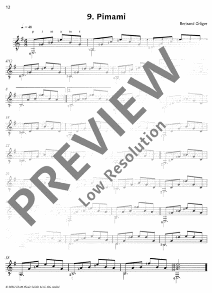 Progressive Etudes I Acoustic Guitar scores gallery preview page 13