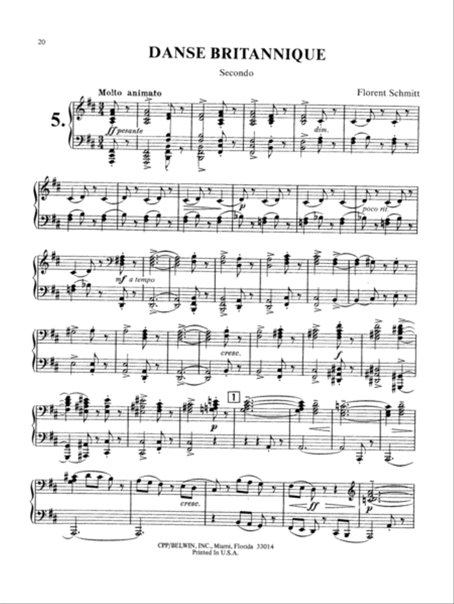Schmitt: Album of Piano Duets, Volume I Piano Duet scores gallery preview page 1