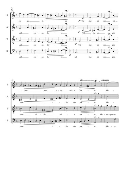 Bramo morir - Sacred Madrigal for Choir SATB a cappella image number null