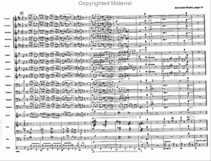 Alternate Route Jazz Ensemble scores gallery preview page 19