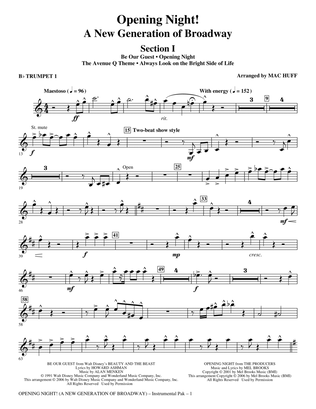 Opening Night - Bb Trumpet 1