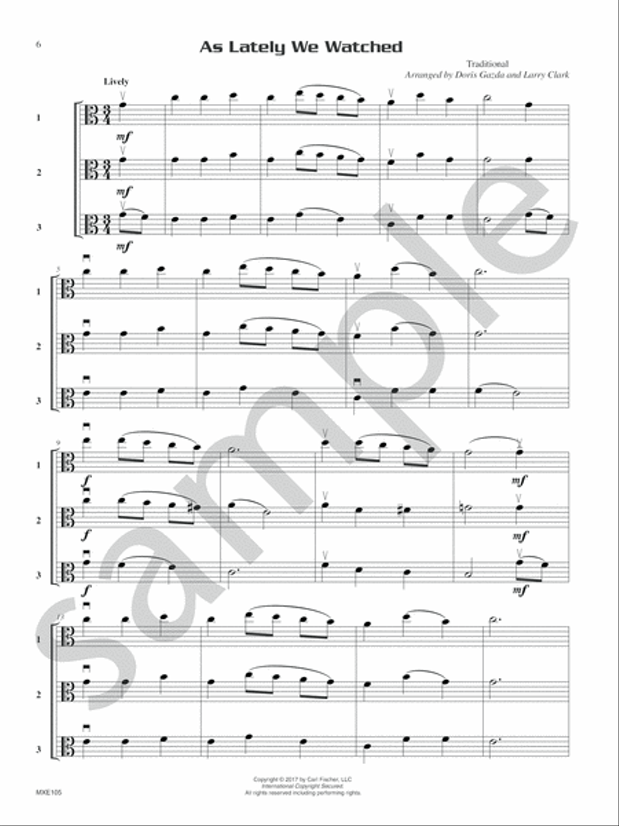 Compatible Trios for Christmas Viola scores gallery preview page 6