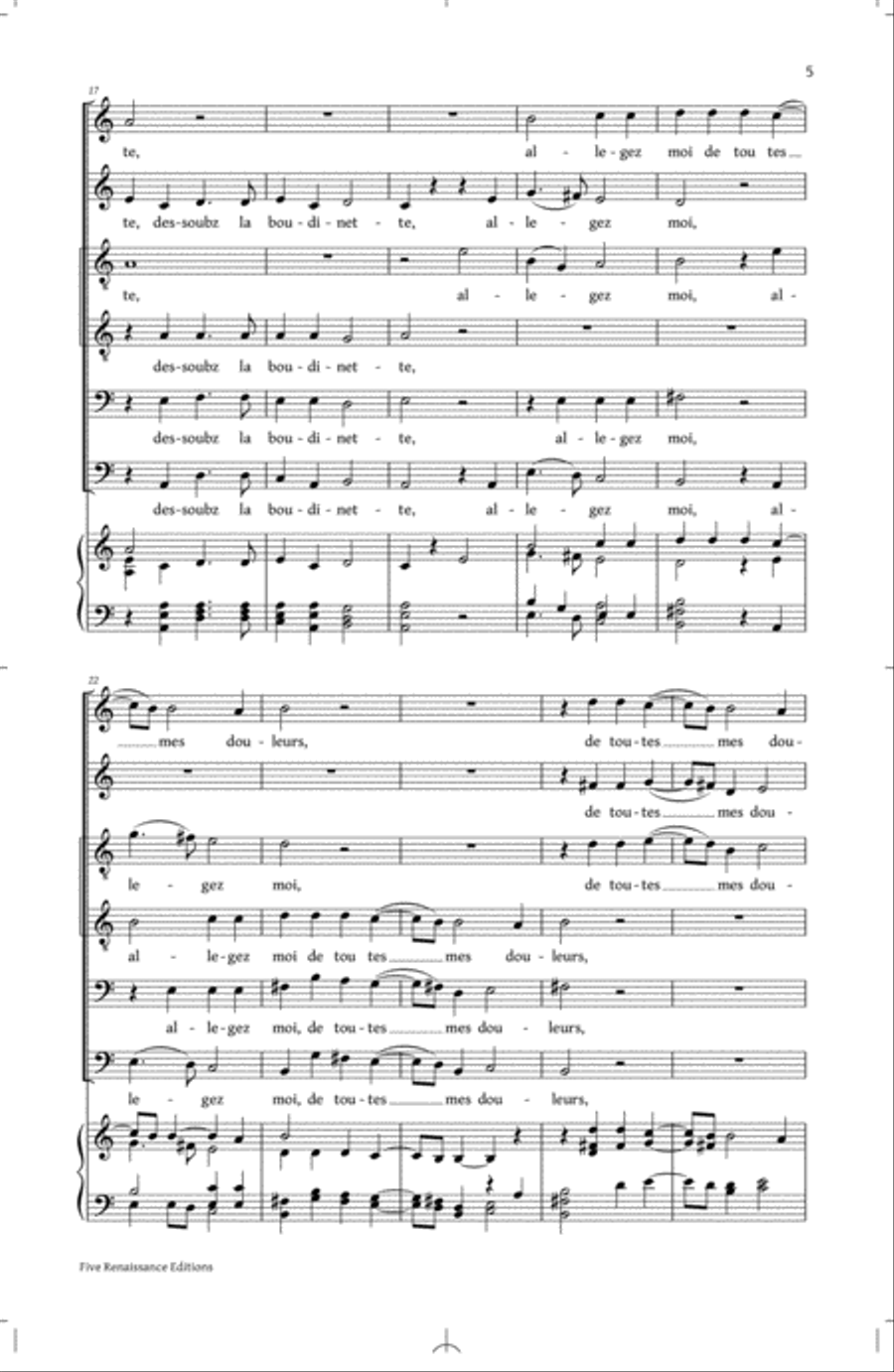 Allegez Moi 4-Part scores gallery preview page 3