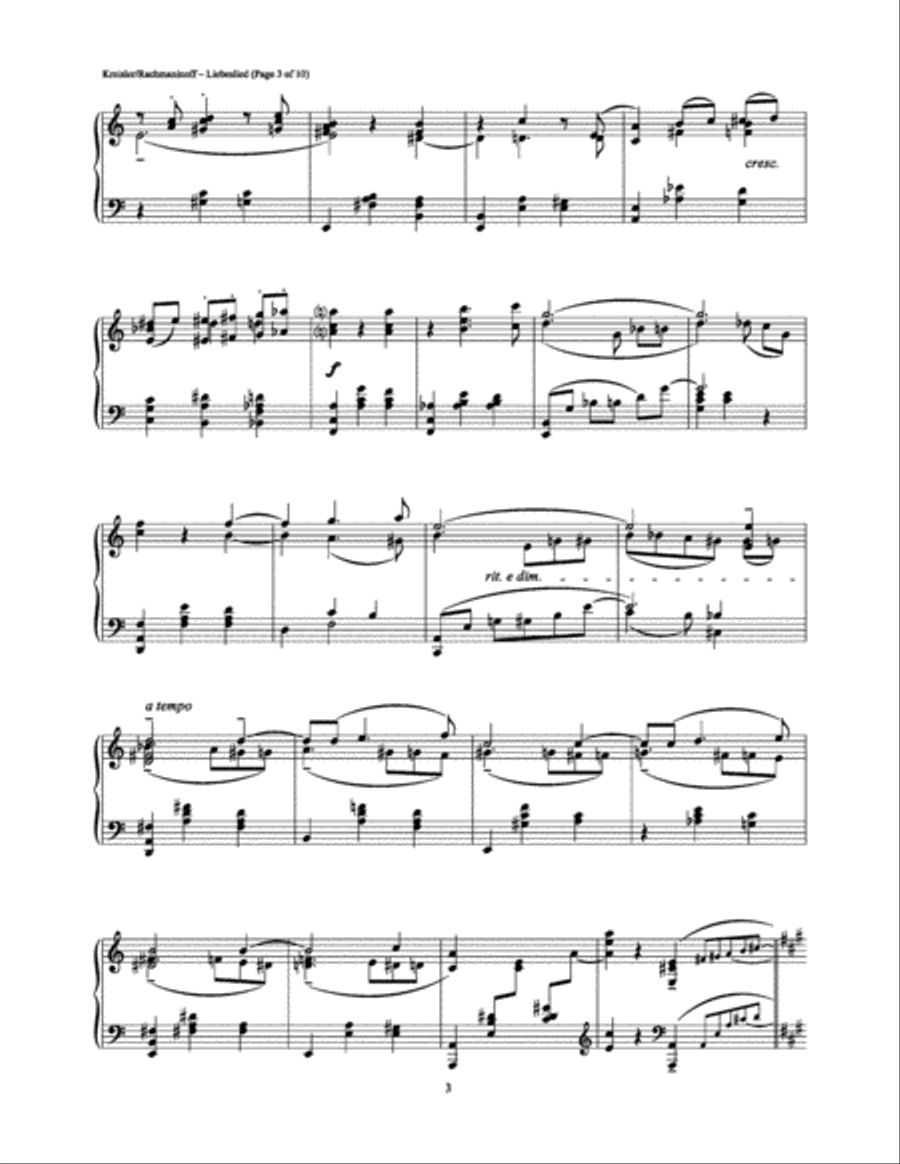Liebeslied Piano Solo scores gallery preview page 3